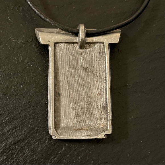 Large Birdhouse Pewter Necklace Bird Nesting by Marjolein Bastin - Picture 4 of 13